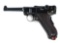 (C) DWM 1906 AMERICAN EAGLE LUGER SEMI AUTOMATIC PISTOL.
