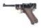 (C) DWM 1929 POLICE LUGER SEMI AUTOMATIC PISTOL.