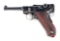 (C) DWM 1906 AMERICAN EAGLE LUGER SEMI AUTOMATIC PISTOL.