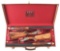 (M) CASED PAIR OF ASPREY 20 GAUGE OVER UNDER SHOTGUNS.