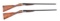 (C) PAIR OF SIDE BY SIDE ROUND BODY SHOTGUNS BY JAMES MACNAUGHTON & SONS, SLEEVED BY DICKSON.