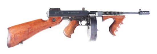 (N) WEST HURLEY THOMPSON SEMI-AUTOMATIC CARBINE WITH HARD CASE (SHORT BARRELED RIFLE).