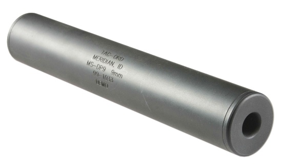 (N) TAC ORDNANCE MS-DP9 9MM THREAD ON SUPPRESSOR (SUPPRESSOR).