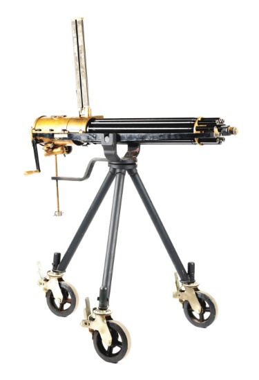 (M) VALLEY MACHINE COMPANY REPRODUCTION FULL SIZE .45-70 GATLING GUN.