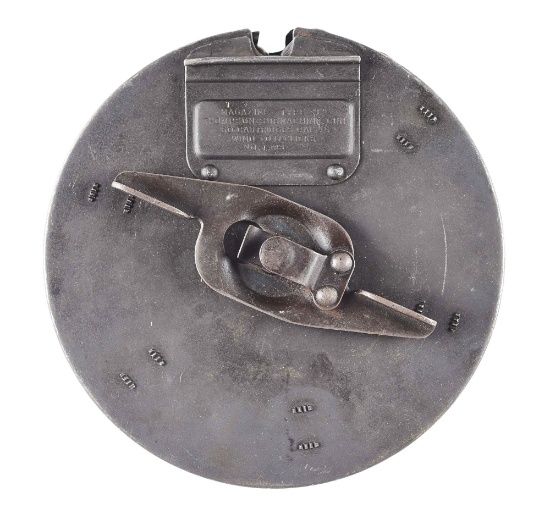 SCARCE ORIGINAL MATCHING NUMBERS NEW YORK COLT 1921 THOMPSON MACHINE GUN “L” DRUM MAGAZINE.