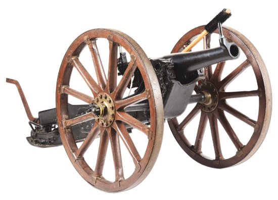 (C) FANTASTIC KRUPP MANUFACTURED SIAMESE 50 MM MOUNTAIN CANNON.