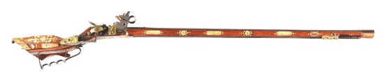 (A) A GOOD SILESIAN TSCHINKE BIRDING RIFLE.
