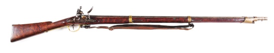 (A) RARE RUSSIAN CRIMEAN WAR CAPTURED MODEL 1828 FLINTLOCK MUSKET, DATED 1836