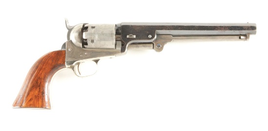 (A) BELGIUM MADE COLT BREVETE MODEL 1851 NAVY REVOLVER.