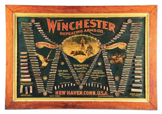 WINCHESTER DOUBLE "W" BULLET BOARD.