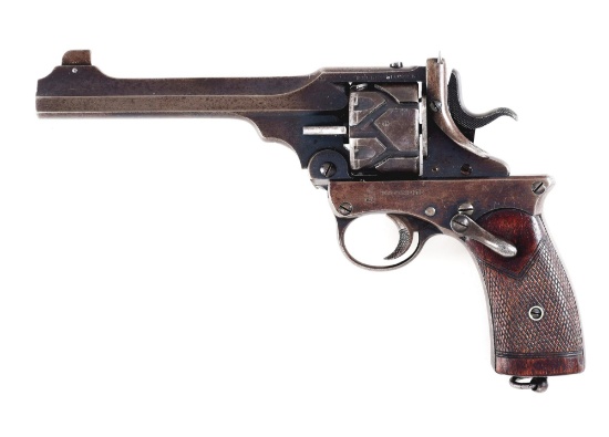 (C) WEBLEY FOSBERY SEMI-AUTOMATIC .455 TARGET REVOLVER, PURCHASED BY CAPTAIN CHARLES C. L. TAYLOR OF