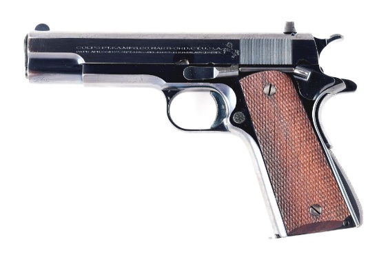 (C) COLT ACE SEMI-AUTOMATIC PISTOL (1934).