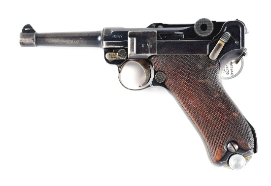 (C) SIMSON AND CO SUHL LUGER SEMI AUTOMATIC PISTOL.