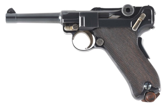 (C) 1906 DWM RUSSIAN CONTRACT LUGER SEMI-AUTOMATIC PISTOL.