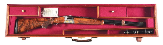 (C) LUDWIG BOROVNIK BEST RIFLE IN .375 H&H WITH CASE.