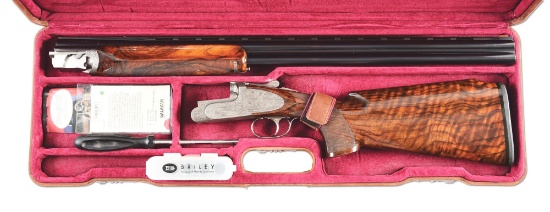 (M) PERUGINI AND VISINI 12 GAUGE OVER UNDER SHOTGUN WITH CASE.