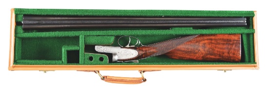 (M) ATTRACTIVE SIDEPLATED BOXLOCK AUGUSTE FRANCOTTE 28 BORE SIDE BY SIDE SHOTGUN ENGRAVED BY VIEVOYE