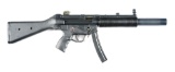 (N) H&K MP5SDA2 MACHINE GUN (PRE-86 DEALER SAMPLE) WITH MATCHING SERIAL H&K SUPPRESSOR (SUPPRESSOR).