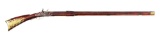 (A) SIMON MILLER SIGNED FLINTLOCK KENTUCKY RIFLE.