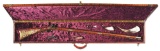 (A) FINE CASED CONTEMPORARY FLINTLOCK KENTUCKY RIFLE BY LOUIS SMITH.