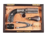 (A) EXCEPTIONALLY FINE CASED MARIETTE PEPPERBOX PISTOL.