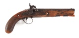 (A) SCARCE SOUTHERN PERCUSSION PISTOL BY HAPPOLD OF CHARLESTON, DATED 1862.