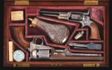 (A) HISTORICALLY IMPORTANT COLLECTION INCLUDING A UNIQUE CASED SET OF COLT MODEL 1851 NAVY AND 1855