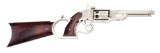 (A) EXHIBITION GRADE SAVAGE REVOLVING FIREARMS COMPANY NAVY MODEL REVOLVER WITH DETACHABLE STOCK.