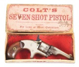 (A) COLT .22 RF CALIBER OPEN TOP WITH ORIGINAL BOX.