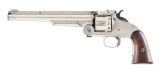 (A) DOCUMENTED 1 OF 200 NICKEL PLATED U.S. SMITH & WESSON NO. 3 AMERICAN REVOLVER.