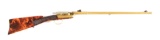 (A) EARLY EUROPEAN, LIKELY SWISS, TURN BREECH .22 FLOBERT PARLOR RIFLE.