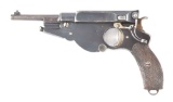 (A) FINE BERGMAN MODEL 1896 6.5MM SEMIAUTOMATIC PISTOL.