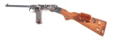 (A) LOEWE C93 BORCHARDT SEMI-AUTOMATIC PISTOL WITH SHOULDER STOCK.