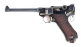 (C) DWM 1908 NAVY LUGER SEMI AUTOMATIC PISTOL.