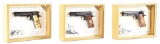 (C) LOT OF 3: CASED COLT WWI COMMEMORATIVE M1911 PISTOLS.