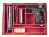 (C) A COOL WEBLEY MARK I .455 AUTOLOADER WITH ASSEMBLED KIT.
