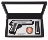 (M) ARSENAL FIREARMS M2011-A1 DUELLER PRISMATIC SEMI AUTOMATIC PISTOL IN CASE WITH USMC EMBLEM IN CA