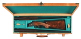(C) BROWNING SUPERPOSED MIDAS GRADE OVER UNDER SHOTGUN TWO BARREL SET IN CASE.