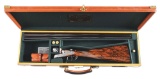 (M) CASED D. H. SINNERTON BEST GRADE SIDE BY SIDE 20 BORE SHOTGUN.