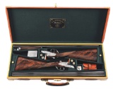 (M) CASED PAIR OF D. H. SINNERTON BEST GRADE SIDE BY SIDE SHOTGUNS.