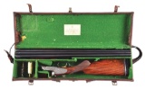 (C) CASED CHURCHILL XXV 12 BORE SXS SHOTGUN.