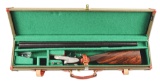 (M) LOVELY .410 FERLIB SIDLEOCK EJECTOR GUN WITH MINUTE SCROLL ENGRAVING AND GOLD INLAY, SIGNED BY B