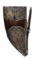 EXCEPTIONAL SILVER MOUNTED CAUCASIAN POWDER FLASK