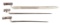 LOT OF 3: EUROPEAN SOCKET BAYONETS.