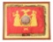 NEW YORK ARTILLERY BATTERY FLAG WITH ARTILLERY CAPTAIN'S SHOULDER STRAP.