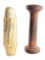 LOT OF 2: IRON BAR SHOT AND ALUMINUM WHITWORTH PROJECTILE.