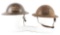 LOT OF 2: WWI U.S.M.C. 2ND DIVISION 5TH MARINES HELMETS