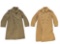 LOT OF 2: WWI AND WWII USMC OVERCOATS