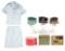 LOT OF USMC WOMEN'S HATS, UNIFORM, AND PHOTOGRAPH.