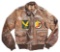 ID'D WWII USAAF 351ST BOMB GROUP 509TH BOMB SQUADRON A-2 FLIGHT JACKET
